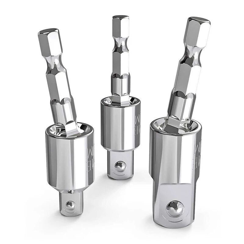 Elektrinio grąžto lizdo adapterio lizdo veržliarakčio rinkinys Šešiakampio koto kvadratinio lizdo grąžtas gali pasukti ir išplėsti konvertavimo strypą