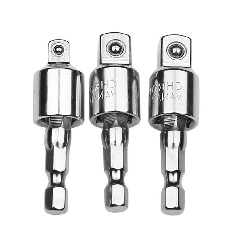 Elektrinio grąžto lizdo adapterio lizdo veržliarakčio rinkinys Šešiakampio koto kvadratinio lizdo grąžtas gali pasukti ir išplėsti konvertavimo strypą