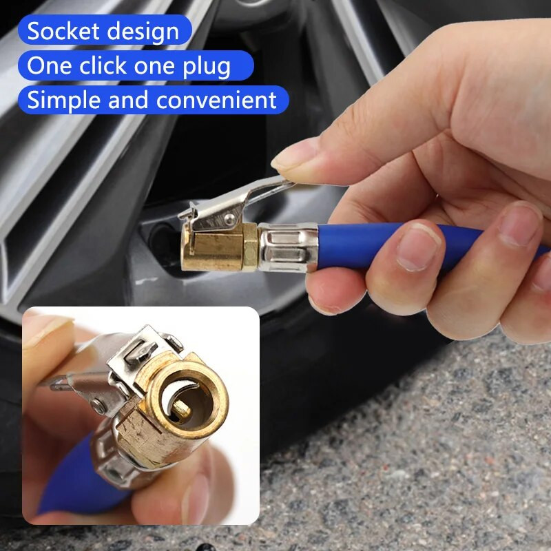 Adapter za napuhavanje crijeva za napuhavanje gume Twist Zračna pumpa za gume Produžna cijev Priključak za zaključavanje Zračna stezna glava za motocikl 9,5/12,5 mm