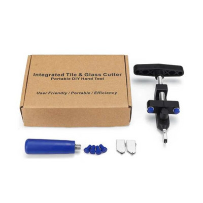 Cutter 2 în 1 pentru plăci de sticlă ceramică cu roată de cuțit Cuțit diamantat pentru sticlă Clești de rupere Instrument manual de tăiere a plăcilor de sticlă Unelte de mână