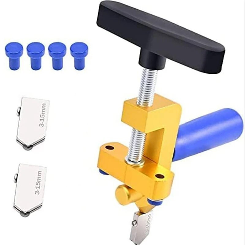 2 u 1 rezač staklokeramičkih pločica s kotačićem za noževe dijamantni rezač stakla kliješta za lomljenje ručni alat za rezanje stakla ručni alati