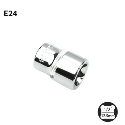 1/2 Torx E típusú dugaszolóaljzatok Csavarhúzó E10 E12 E14 E16 E18 E20 E22 E24 Racsnis csavarkulcsfejhez Hajlított rúdmeghajtó csatlakozás Kéziszerszámok