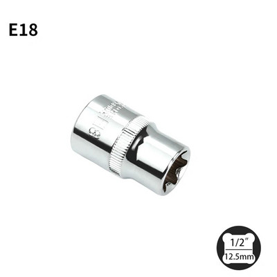 1/2 Torx E típusú dugaszolóaljzatok Csavarhúzó E10 E12 E14 E16 E18 E20 E22 E24 Racsnis csavarkulcsfejhez Hajlított rúdmeghajtó csatlakozás Kéziszerszámok