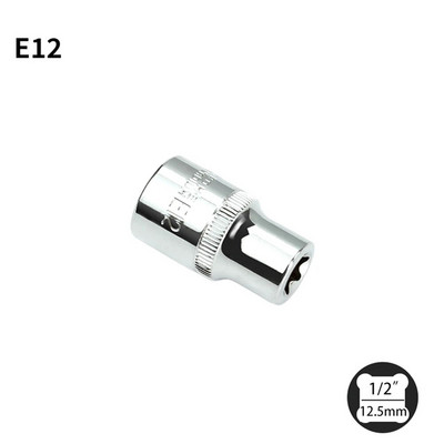 1/2 Torx E típusú dugaszolóaljzatok Csavarhúzó E10 E12 E14 E16 E18 E20 E22 E24 Racsnis csavarkulcsfejhez Hajlított rúdmeghajtó csatlakozás Kéziszerszámok