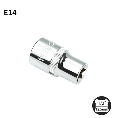 1/2 Torx E típusú dugaszolóaljzatok Csavarhúzó E10 E12 E14 E16 E18 E20 E22 E24 Racsnis csavarkulcsfejhez Hajlított rúdmeghajtó csatlakozás Kéziszerszámok
