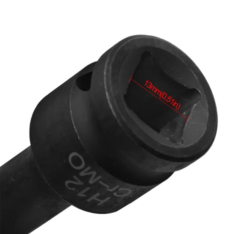 Set de prize de impact cu antrenare cheie pneumatică de 1/2 inch Biți hexagonali Soclu cu șurub hexagonal lungit H4 H5 H6 H7 H8 H9 H10 H12 Cr-MO