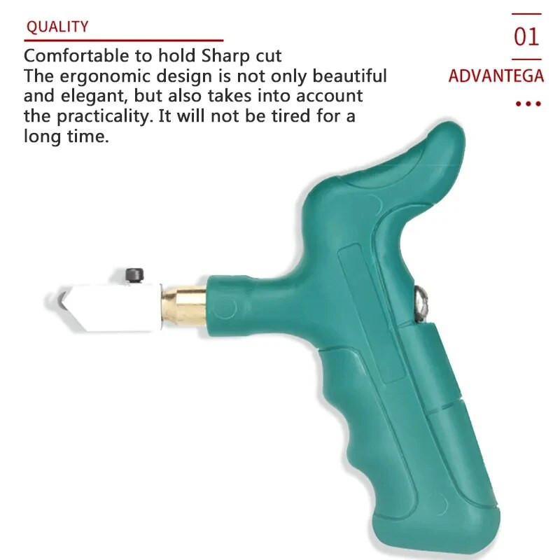 Plaadilõikuri tööriistakomplekt Kaasaskantav ülitugev käeshoitav kaheotstarbelise lõikepeaga klaaskeraamiliste plaatide avaja