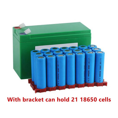 12V 7AH батерия Литиева батерия Кутия за слънчево улично осветление Пластмасов пластмасов калъф за 18650 Power wall Battery Pack Направи си сам