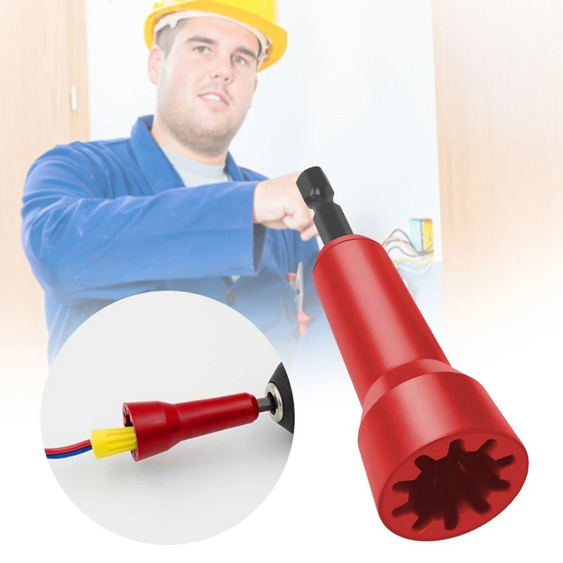 Unealtă de răsucire a sârmei cu 1/4 tijă de învârtire prize conector de sârmă Unelte de răsucire a sârmei de electrician pentru mașini de găurit