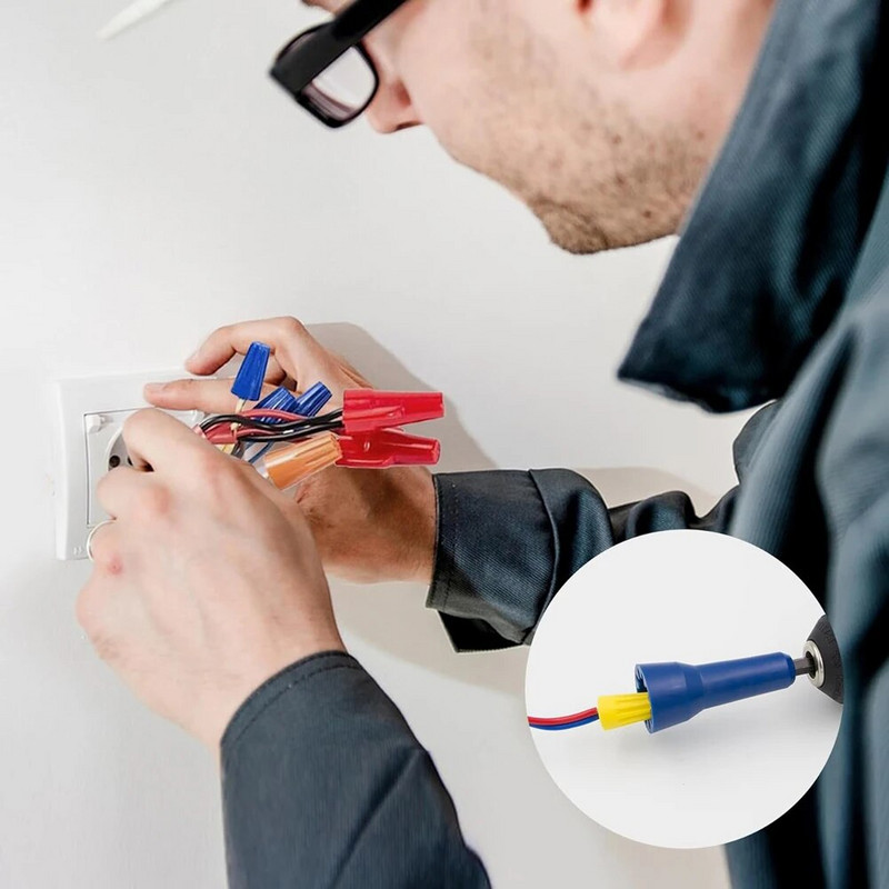 Unealtă de răsucire a sârmei cu 1/4 tijă de învârtire prize conector de sârmă Unelte de răsucire a sârmei de electrician pentru mașini de găurit