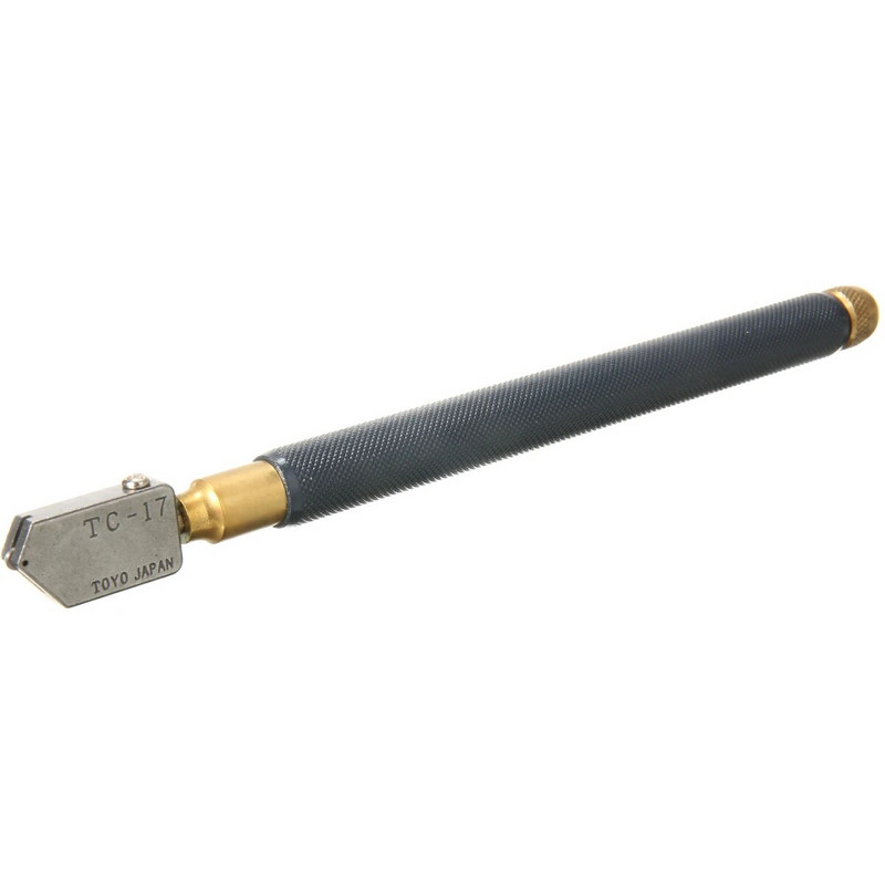 Stiklo pjovimo neslystantis karbido metalo įrankiai TC-17 alyvos stiklo pjaustytuvas metalo rankena deimantinis tiesia galvutė pjovimo įrankis