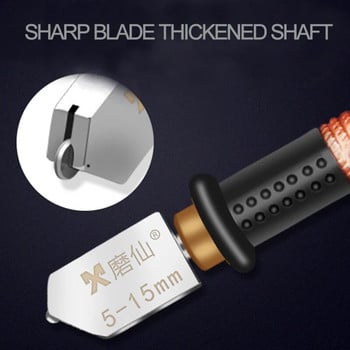 Diamond Glass Cutter Γυαλί κεραμικό πορσελάνης μαχαίρι κοπής κοφτερός μη πτυσσόμενος κύλινδρος διαμαντιών Επαγγελματικός υαλοκόπτης