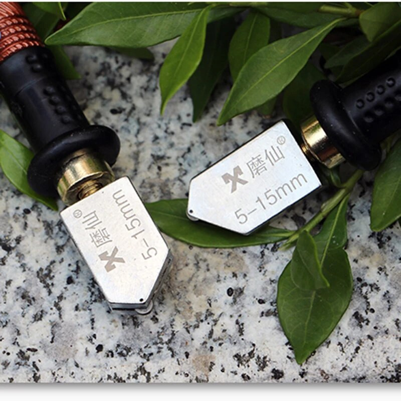 Deimantinis stiklo pjaustytuvas Stiklo keramikos porcelianinis pjovimo peilis aštrus, nesugriūvantis deimantinis volelis profesionalus stiklo pjaustytuvas