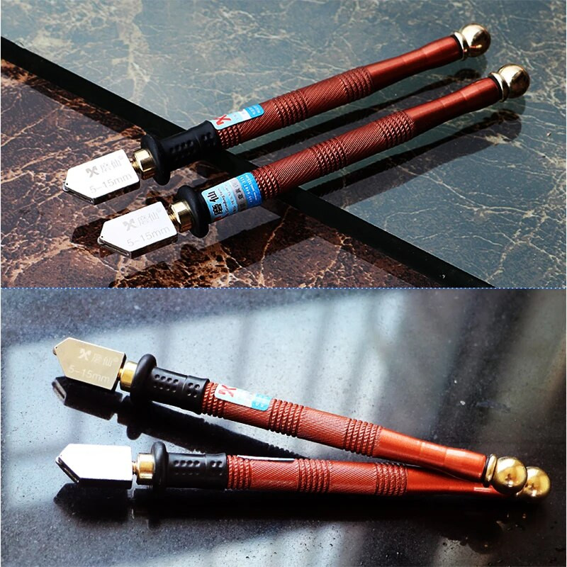 Deimantinis stiklo pjaustytuvas Stiklo keramikos porcelianinis pjovimo peilis aštrus, nesugriūvantis deimantinis volelis profesionalus stiklo pjaustytuvas