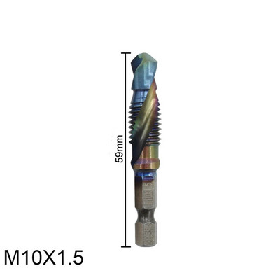 1 vnt. 1/4 mm kotas M3-M10 HSS sriegio čiaupų rinkinys Metrinis srieginis gręžtuvas Mėlyna danga padengtas mašininis sraigtinis srieginis srieginis srieginis srieginis srieginis srieginis srieginis srieginis srieginis srieginis srieginis srieginis sriegini