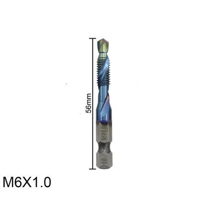 1 vnt. 1/4 mm kotas M3-M10 HSS sriegio čiaupų rinkinys Metrinis srieginis gręžtuvas Mėlyna danga padengtas mašininis sraigtinis srieginis srieginis srieginis srieginis srieginis srieginis srieginis srieginis srieginis srieginis srieginis srieginis sriegini