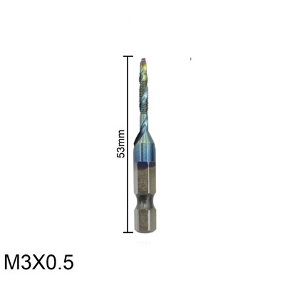 1 vnt. 1/4 mm kotas M3-M10 HSS sriegio čiaupų rinkinys Metrinis srieginis gręžtuvas Mėlyna danga padengtas mašininis sraigtinis srieginis srieginis srieginis srieginis srieginis srieginis srieginis srieginis srieginis srieginis srieginis srieginis sriegini