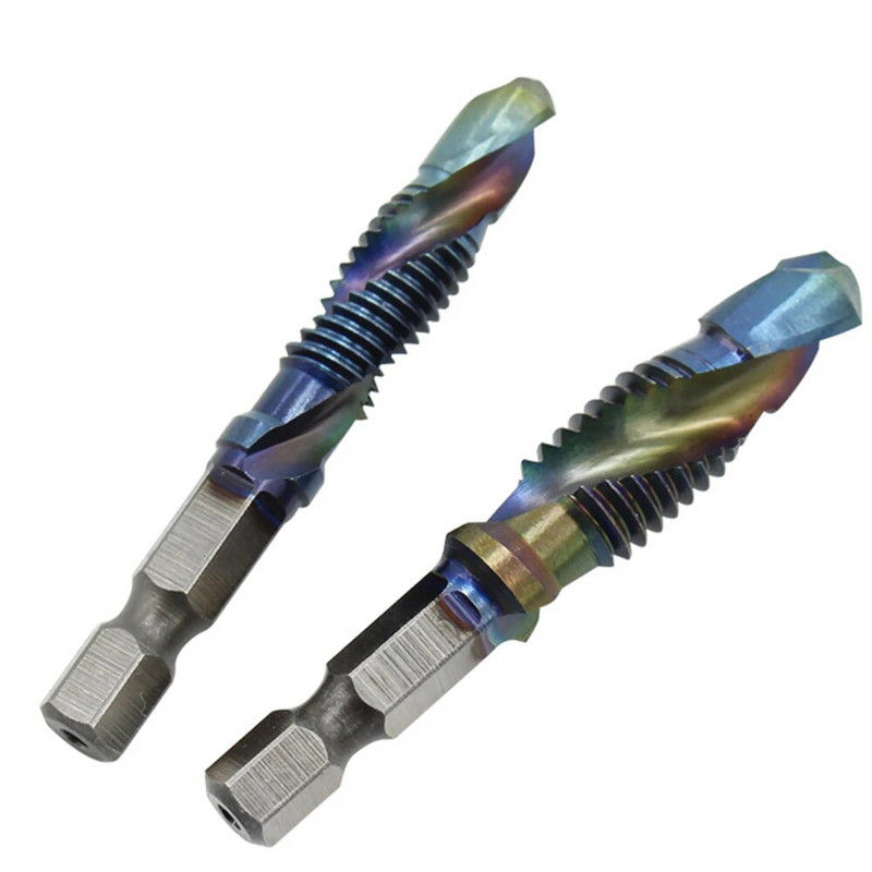 1 vnt. 1/4 mm kotas M3-M10 HSS sriegio čiaupų rinkinys Metrinis srieginis gręžtuvas Mėlyna danga padengtas mašininis sraigtinis srieginis srieginis srieginis srieginis srieginis srieginis srieginis srieginis srieginis srieginis srieginis srieginis sriegini