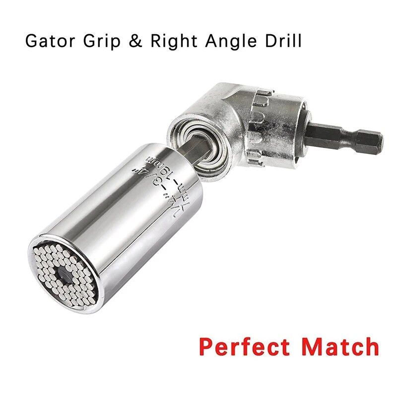 Šesterokutni bit, kutni odvijač od 105 stupnjeva, adapter za držač utičnice, podesivi bitovi, kutna bušilica, šaržna glava, nema seta