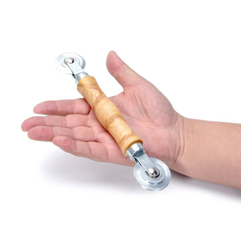 Drvena ručka i čelični kotačići Ručke alata za kotrljanje za dvostruke drvene prozore Instalacija Kućni zaslon Vrata Ručni klin Rolle