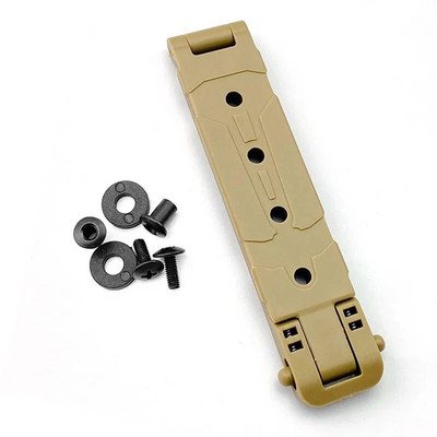 1vnt MOLLE-LOK sistemos makšties užpakalinis segtukas K apvalkalo juosmens segtukas KYDEX makšties nešiojimo segtukas K apvalkalas MOLLE sagtis su varžtais