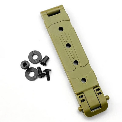 1vnt MOLLE-LOK sistemos makšties užpakalinis segtukas K apvalkalo juosmens segtukas KYDEX makšties nešiojimo segtukas K apvalkalas MOLLE sagtis su varžtais