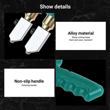 Комплект инструменти за рязане на стъклени плочки Ръчна отварачка за плочки от твърда сплав Професионални керамични клещи за чупене на стъкло Комплект за DIY HomeCutterTool