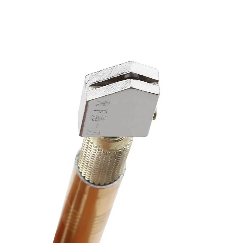 1 vnt Profesionalus stiklo pjaustytuvas, užpildytas alyva volframo karbido buteliukas, stiklo pjaustytuvas, pjovimo ratas metalo rankenos galvutė Toyo Diamond