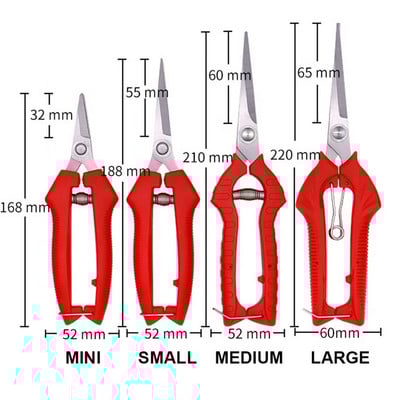 Škare za rezidbu u vrtu Grane u saksiji Škare za branje voća Male škare Ručni alati za kućanstvo Voćnjak Farma Vrtlarski alati