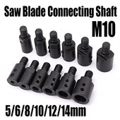 1 vnt. M10 pjūklo ašmenų sujungimo velenas 5/6/8/10/12/14 mm šlifavimo poliravimo variklio veleno adapteris jungiamojo strypo rankovės sujungimo įrankis
