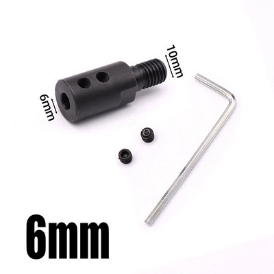 1 vnt. M10 pjūklo ašmenų sujungimo velenas 5/6/8/10/12/14 mm šlifavimo poliravimo variklio veleno adapteris jungiamojo strypo rankovės sujungimo įrankis