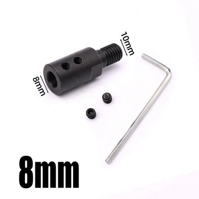 1 vnt. M10 pjūklo ašmenų sujungimo velenas 5/6/8/10/12/14 mm šlifavimo poliravimo variklio veleno adapteris jungiamojo strypo rankovės sujungimo įrankis