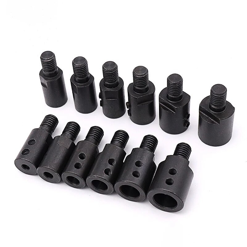 1 vnt. M10 pjūklo ašmenų sujungimo velenas 5/6/8/10/12/14 mm šlifavimo poliravimo variklio veleno adapteris jungiamojo strypo rankovės sujungimo įrankis