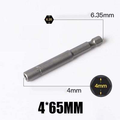 1 KOM 3 MM-24 MM šesterokutni udarni nasadni set nemagnetskih matica, set odvijača 1/4 6,35 mm ključ, 65 mm dugi adapter, komplet utičnica za električnu bušilicu
