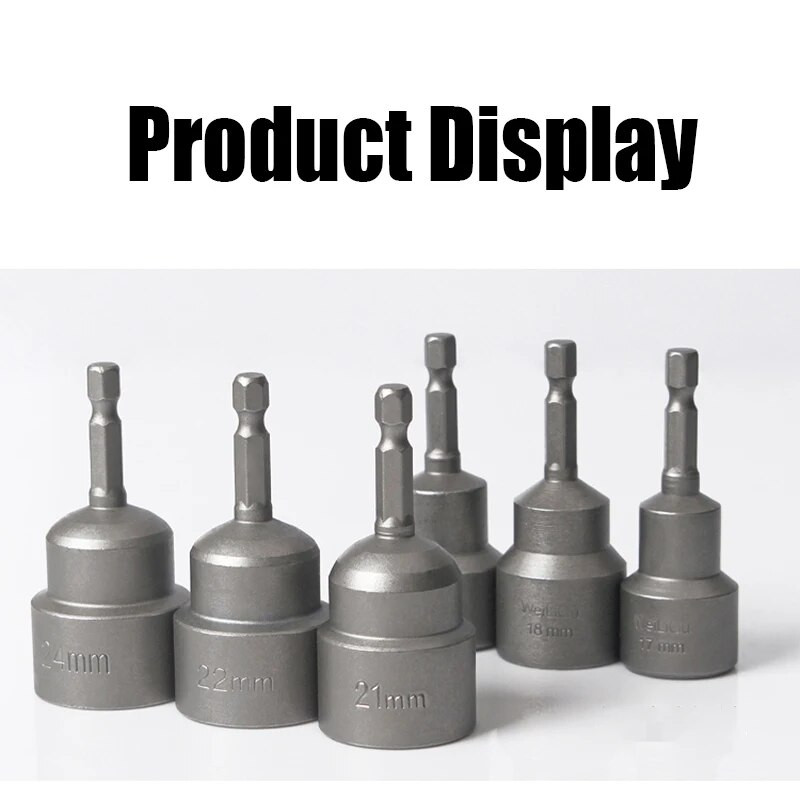 1 KOM 3 MM-24 MM šesterokutni udarni nasadni set nemagnetskih matica, set odvijača 1/4 6,35 mm ključ, 65 mm dugi adapter, komplet utičnica za električnu bušilicu