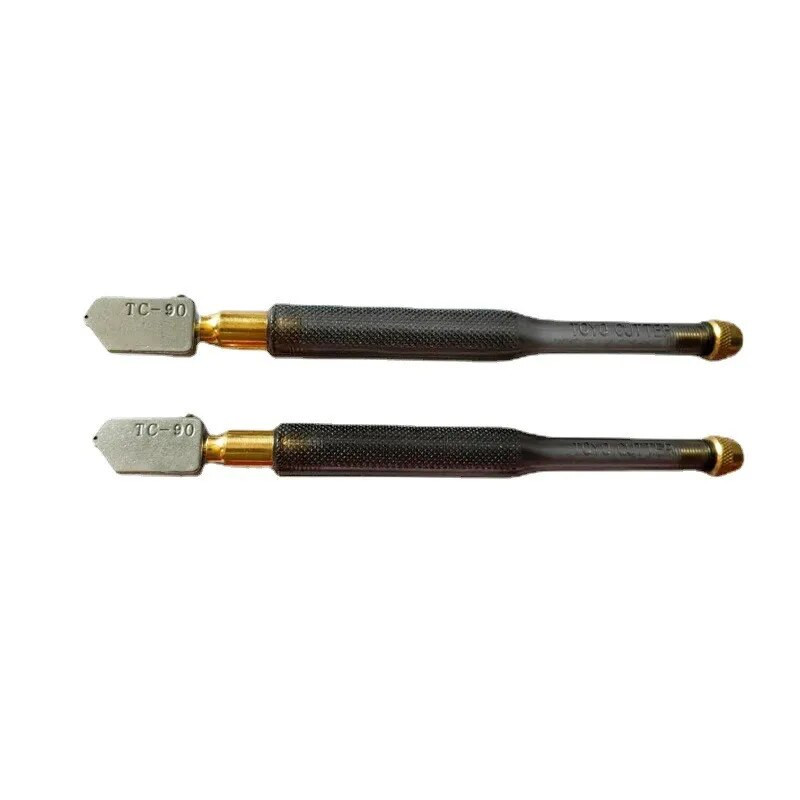 TC-17/30/90/10 Stiklo pjaustytuvas deimantinės galvutės plieninis peiliukas Tiesus pjovimas Savaime susitepianti neslystanti rankena, skirta pjovimui rankiniu įrankiu