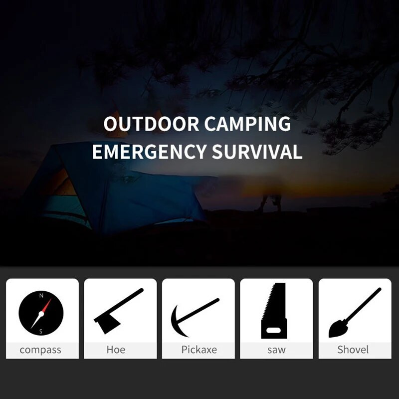 Višenamjenska sklopiva prijenosna inženjerska lopata montirana na kamion kampiranje vanjska lopata torba za pohranu alata za samoobranu