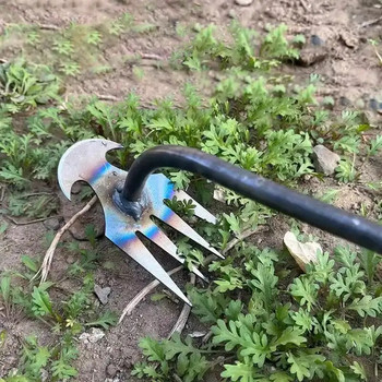 New Weeding Artifact Rooting Weeding Tool Manganese Steel Garden Weeder Loose Soil Hand Weeding Removal Puller Gardening Tools