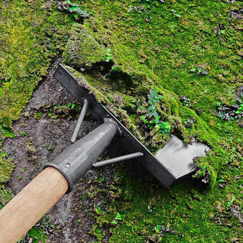 30 см метална лопата за почистване на плевели Лопата за почистване от неръждаема стомана за мъх Многофункционална външна градинска лопата Инструмент за плевене на ферма