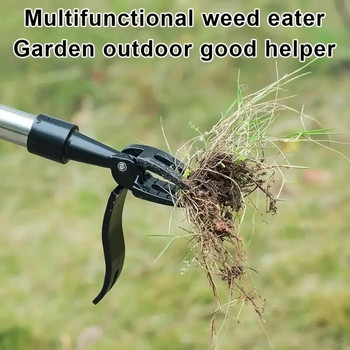 Stand Up Weed Puller Tool Αλουμίνιο με νύχια Εγχειρίδιο Weed Remover Tool for Outdoor Garden Lawn Garden Digging Weeder Removal Εξάρτημα