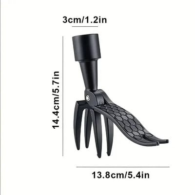 Изправен инструмент за издърпване на плевели Алуминиев нокът Ръчен инструмент за отстраняване на плевели за външна градинска морава Аксесоар за отстраняване на плевели