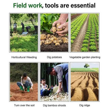Εγχειρίδιο εργαλείου Weeding Puller Weeding Digging Grass Shovel Lawn Root Remover Garden Hoe Garden Supplie for Weeding Digging