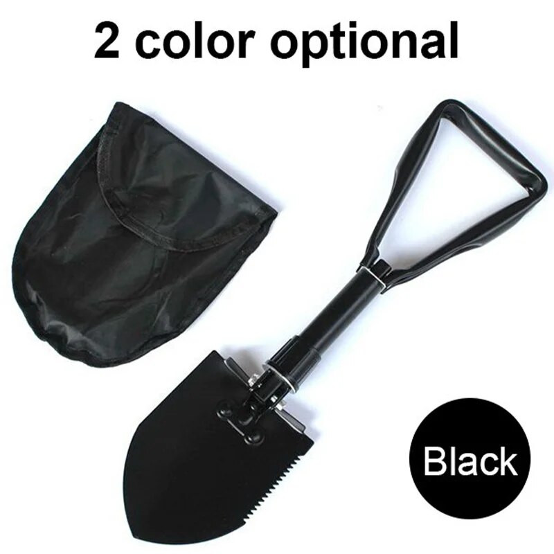 Vanjska lopata lopata Višenamjenska lopata za kampiranje Vanjska prijenosna lopata Army Green Inženjerska ribolov Ugljični čelik Materijal F