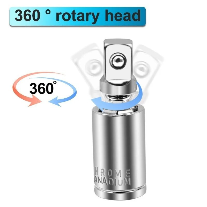 1/4" 3/8" 1/2" Set de articulații universale cu clichet unghi bară de extensie adaptor priză manual și pneumatic îndoit unelte pentru priză