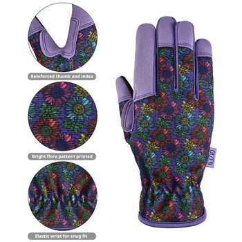 1 ζεύγος γάντια κηπουρικής για γυναίκες ελαφριά αναπνεύσιμη οθόνη αφής για βοτάνισμα εργασίας Σκάψιμο φύτευσης γάντια κήπου