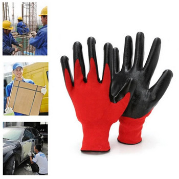 Нехлъзгащи се плътни латексови гумени защитни работни ръкавици Ръкавици с палмово покритие Работни ръкавици за механици за работа в градината