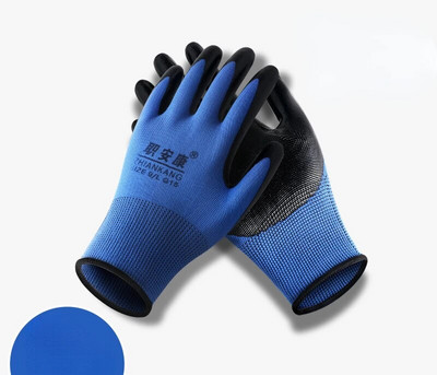 Neslidžios storos latekso gumos darbo pirštinės su delnu dengtos pirštinės Mechaninės darbo pirštinės sodo darbams