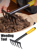 Alat za uklanjanje korova Čelični alat za uklanjanje korova s 5 zuba Dvonamjenski alat za ručno uklanjanje korova za vrt