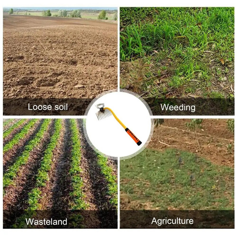 Piktžolių traukiklis Lygus paviršius Daugiafunkcis ravėjimas Patvarus sodo piktžolių naikinimo įrankis Ravėjimo įrankis Kieme