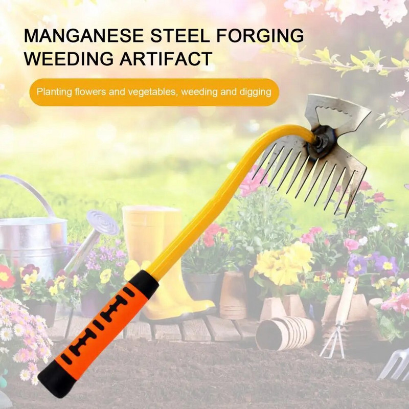 Piktžolių traukiklis Lygus paviršius Daugiafunkcis ravėjimas Patvarus sodo piktžolių naikinimo įrankis Ravėjimo įrankis Kieme
